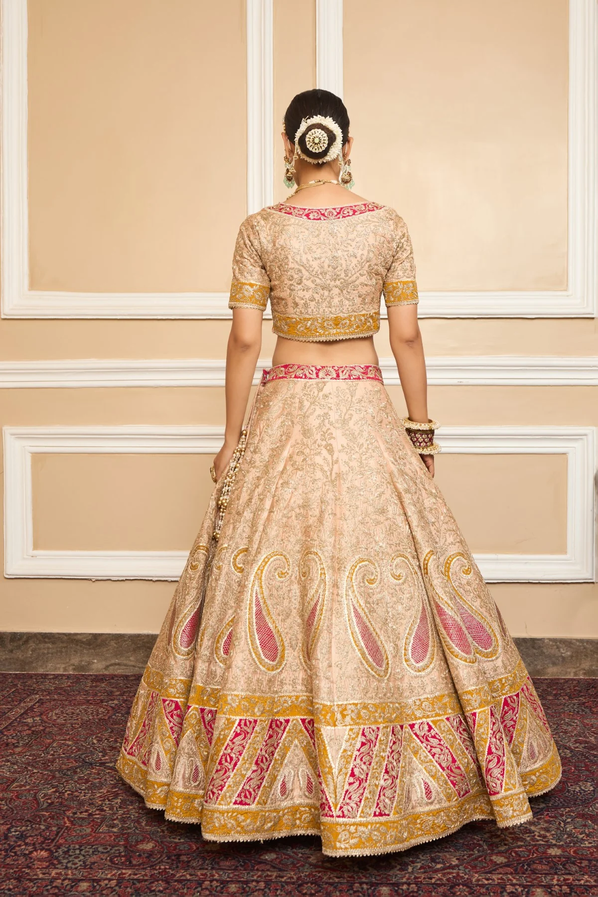 MAHJABEEN - ROSEPINK LEHENGA SET - Image 3